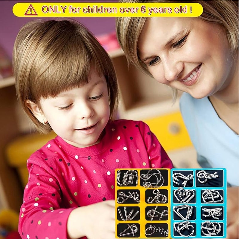 Metal Wire Brain Teaser Puzzle Educational Thinking Toy For Kids Teens Adults - Image 5